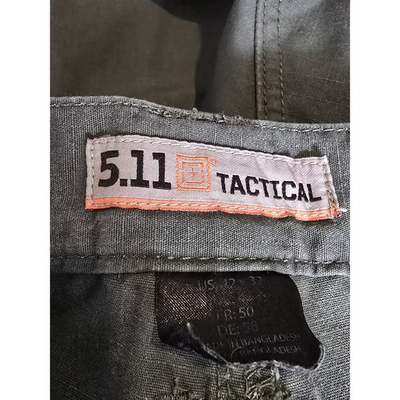 5.11 Tactical Pants 42 x 32 Green Cargo Teflon - Picture 11 of 15